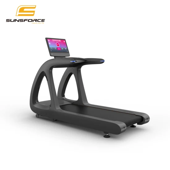 China-Hersteller mit CE/En957/TUV/SGS/OHSAS/Imps 21,5-Zoll-Touchscreen-Fitnessstudio in kommerzieller Qualität, Laufband für Fitnessgeräte für den Sport